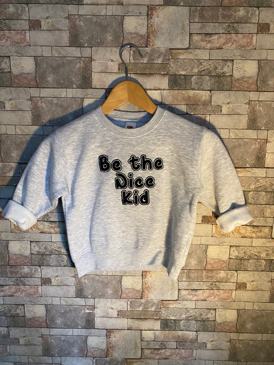 Be The Nice Kid Appliqué Sweatshirt