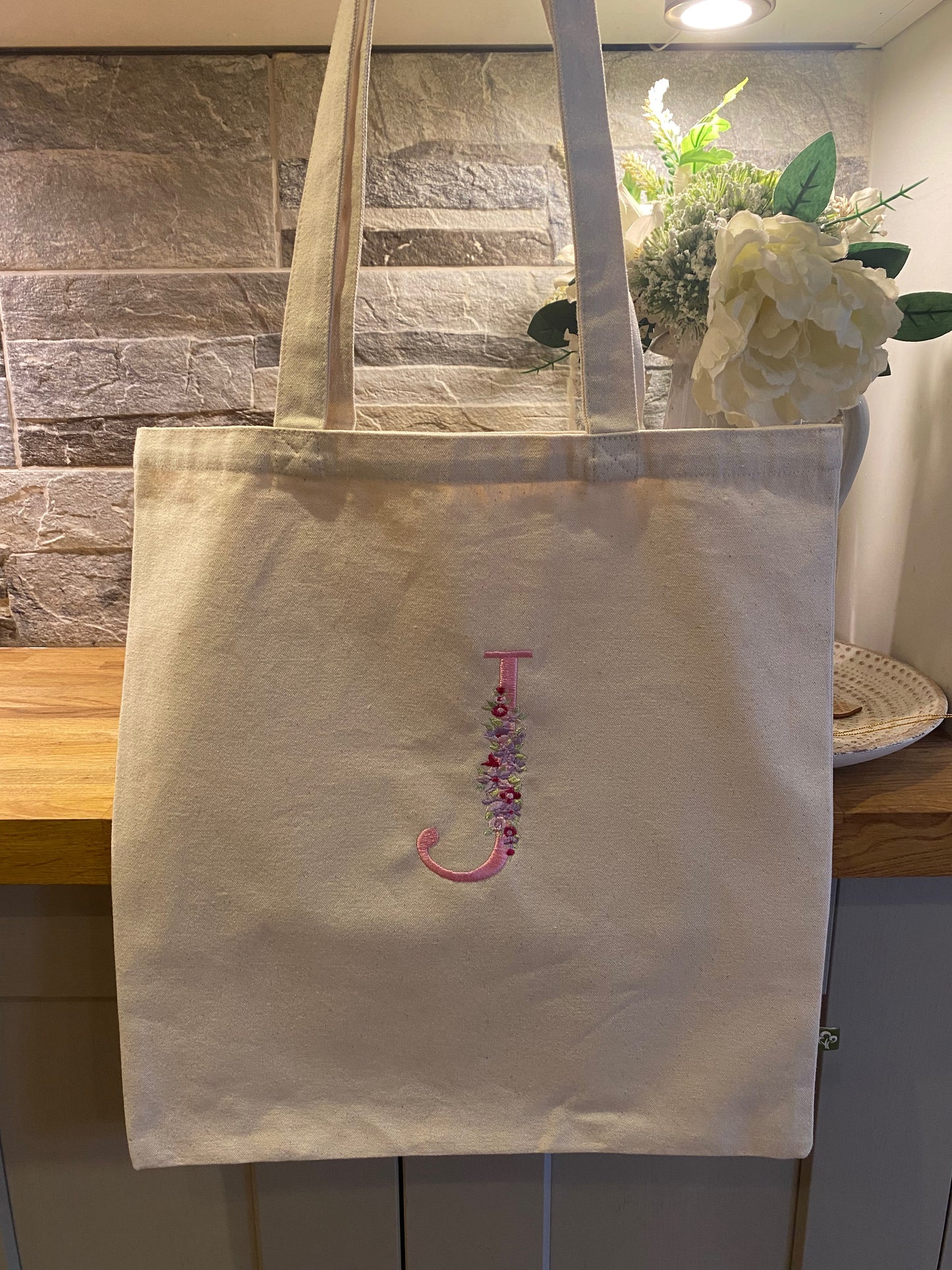 Embroidered Personalised Tote Bag