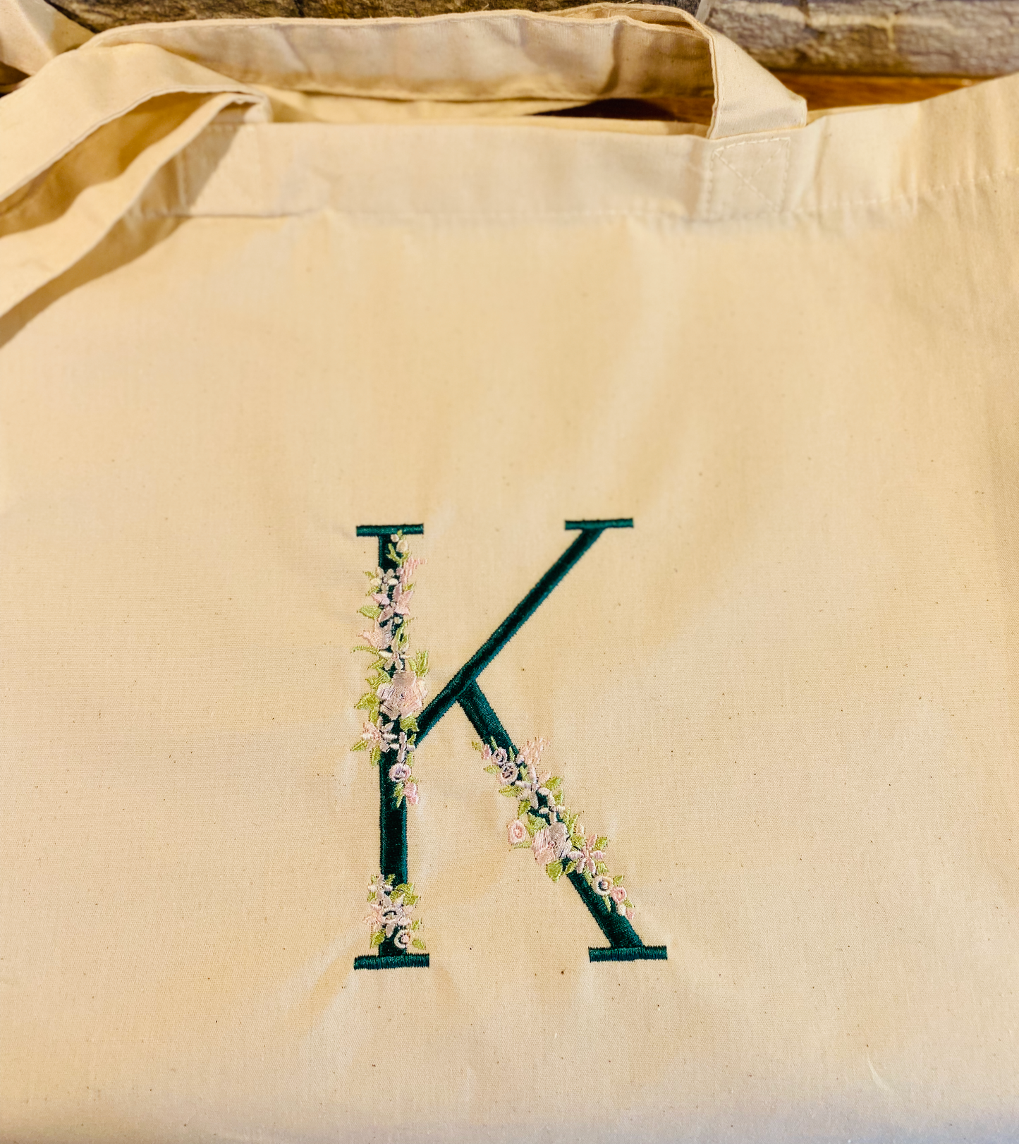 Embroidered Personalised Tote Bag