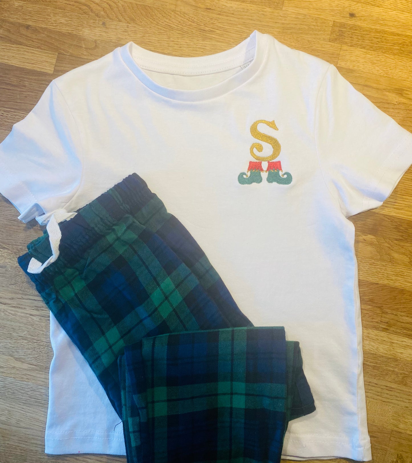 Toddler Elf Tartan PJ's