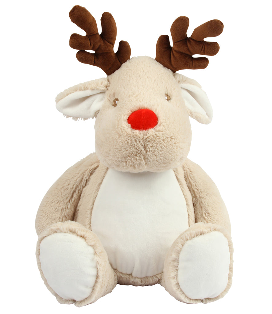 Personalised Embroidered Reindeer Teddy