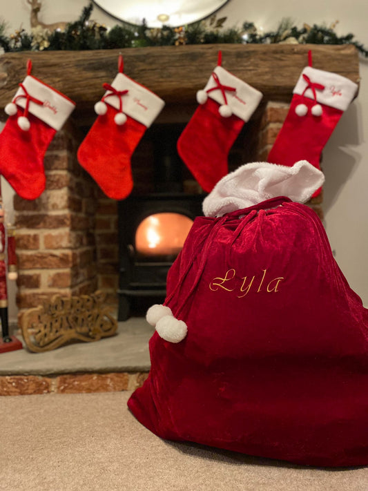 Personalised Christmas Santa Sack