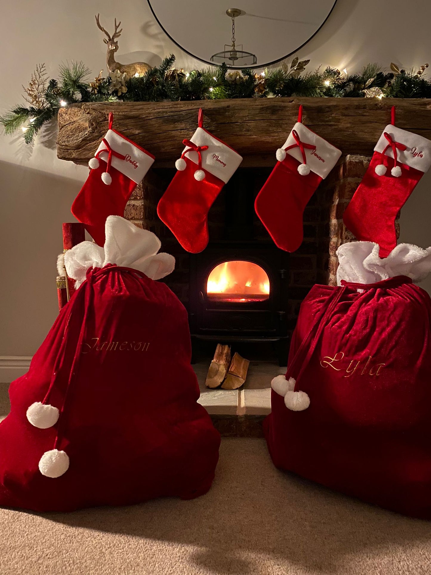 Personalised Christmas Santa Sack