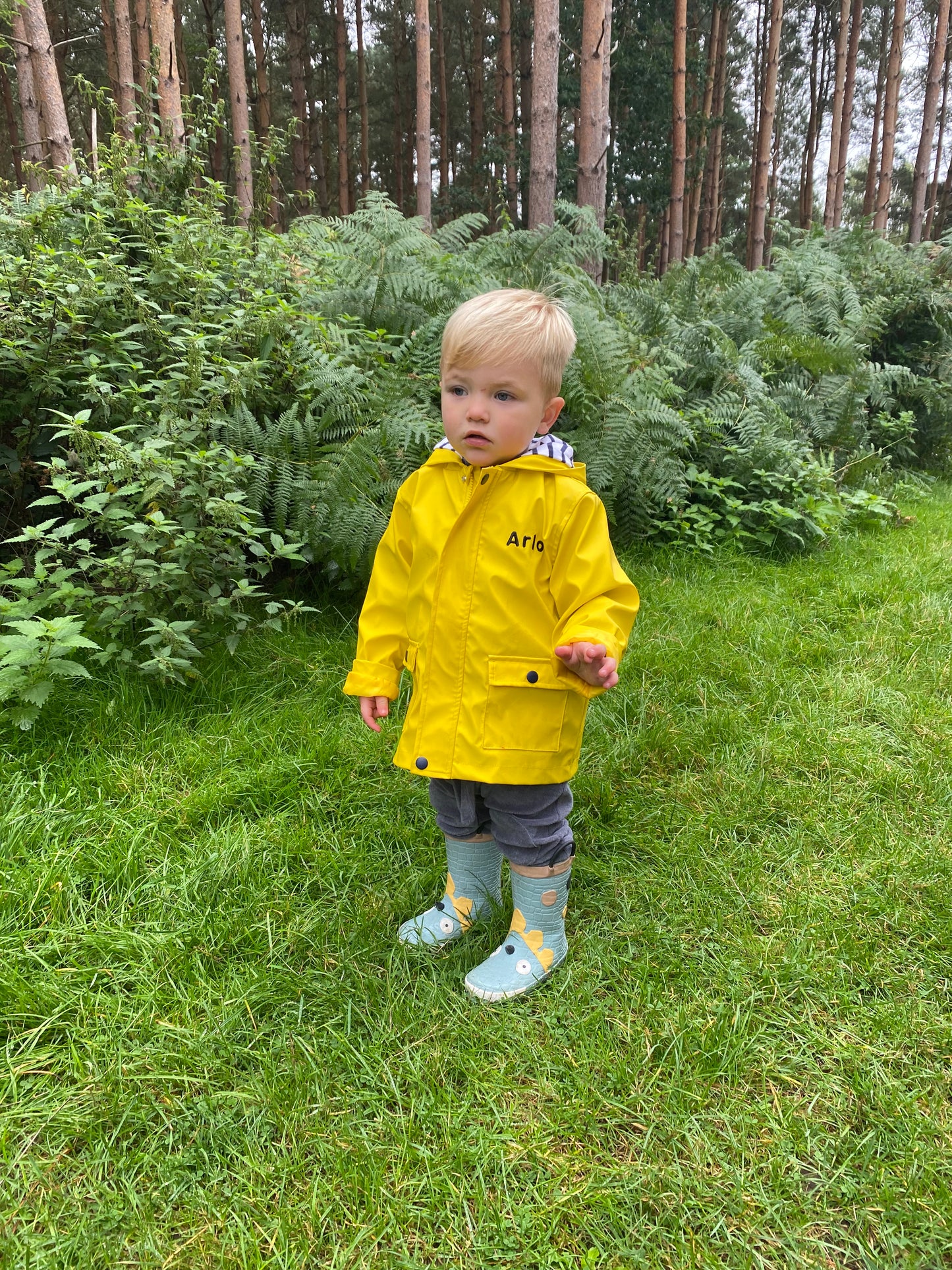 Twin Personalised Toddler Raincoat