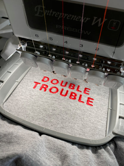 Twin Personalised Double Trouble T-Shirt