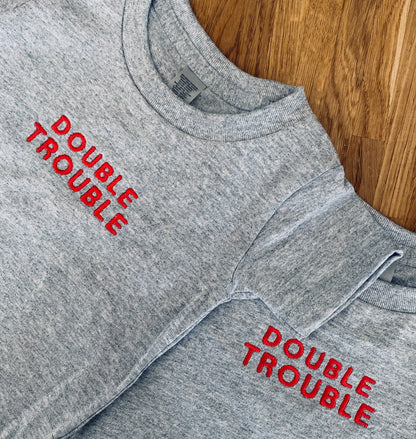 Twin Personalised Double Trouble T-Shirt